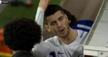 Noche aciaga para Morata: fallo garrafal y enfado con la grada