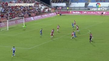 El zapatazo que marcó la jornada en el ascenso español