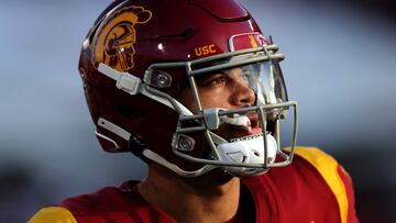 USC quarterback Caleb Williams won the most prestigious individual prize in college football, the Heisman Trophy, in his sophomore year.