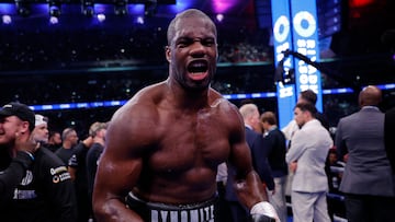 Daniel Dubois tras el triunfo ante Anthony Joshua.