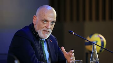 Tebas, sobre el conflicto Barça-Madrid: “Es todo un teatro”