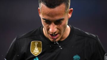 El jugador gallego del Real Madrid, Lucas Vázquez, durante un partido de Champions League.