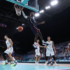 What is the highest scoring Olympic basketball game? Total points scored