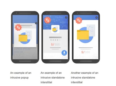Google castigará la publicidad intrusiva en las webs de navegadores móviles