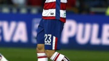 Rochina, durante el partido de Liga entre Granada y Atlético de Madrid en la Liga BBVA.