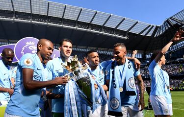 Fernadinho, Ederson, Gabriel Jesús y Danilo.