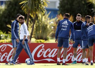 Buenos Aires 02 Octubre 2017
Eliminatorias Rusia 2018
Entrenamiento de la SelecciÃ³n Argentina previo al partido contra Peru, en el Predio Julio H Grondona.

Foto Ortiz Gustavo 