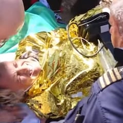 El vídeo de cómo socorrieron y evacuaron a Jesús Calleja tras su accidente de bici