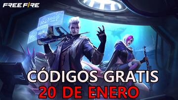 Free Fire | Códigos de hoy lunes 20 de enero de 2025: recompensas gratis