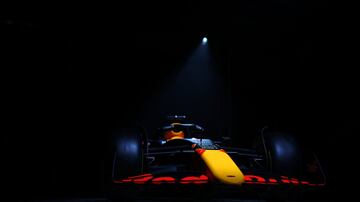 Presentaci¨®n del RB18, el nuevo monoplaza de Red Bull Racing que pilotar¨¢ Sergio P¨¦rez y Max Verstappen.
