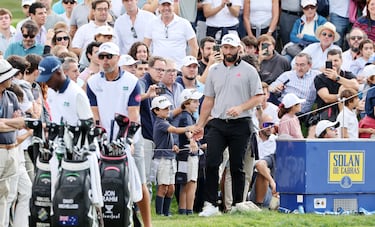 Jon Rahm durante la jornada de hoy. 
