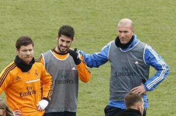 Entrenamiento del Real Madrid en Valdebebas.