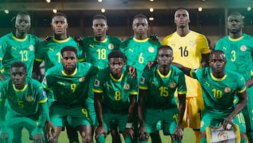 Once de Senegal contra Sudán.