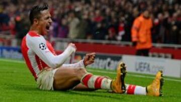 Alexis Sánchez volvió a ser elogiado tras la anotación que logró ayer en la Champions.