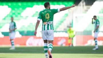 Borja Iglesias celebra su último gol.