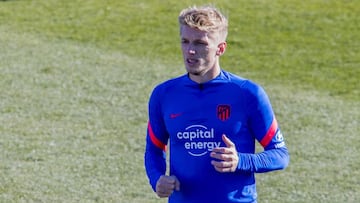 Wass, durante un entrenamiento del Atl&eacute;tico.