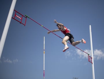 Campeonato de Espa?a de Atletismo que se est¨¢ disputando en el estadio Juan de la Cierva en Getafe.