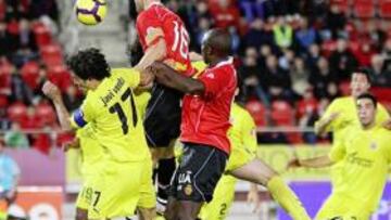 <b>DECISIVO. </b>Nunes marcó de cabeza el gol que sirvió para que el Mallorca se hiciera con los tres puntos.