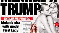 La portada de New York Post protagonizada por Melania Trump desnuda en su época como modelo.