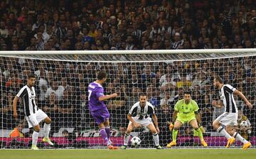 Junio 2017. El Real Madrid consigue la duodécima Champions League tras ganar en la final a la Juventus 1-4 en Cardiff. En la imágen, Cristiano Ronaldo marcando el 0-1.