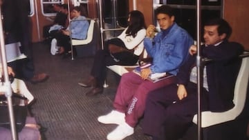 Una foto de Raúl en el Metro hace 26 años se hace viral