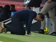 Borja Jiménez durante un partido.