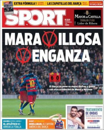 Portadas de la prensa mundial