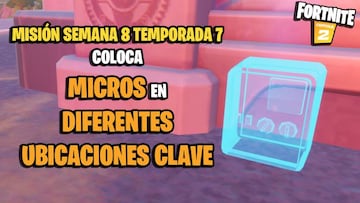 &iquest;D&oacute;nde colocar micros en diferentes ubicaciones clave en Fortnite?