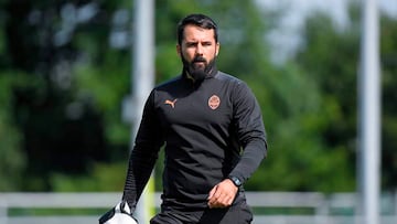 El español Daniel De Castro, durante un entrenamiento del Shakhtar Donestk en Ucrania