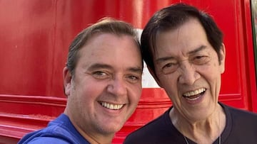 Antonio Morales (izquierda) junto a su tío Ricky (derecha)