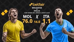 Moldavia vs. Italia: horario, dónde ver, pronósticos y clasificación