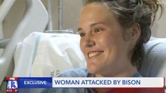 Kayleigh Davis, la chica atacada por un bisonte en Utah, Estados Unidos.