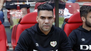 Falcao en un partido del Rayo Vallecano
