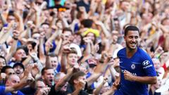 El futbolista belga del Chelsea, Eden Hazard, durante un partido.