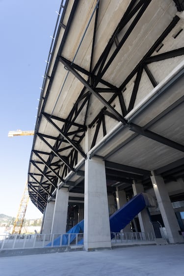 Imagen del exterior reformado del nuevo Spotify Camp Nou.