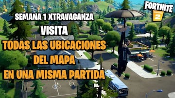 &iquest;C&oacute;mo visitar todas las ubicaciones del mapa en una misma partida en Fortnite Temporada 4?