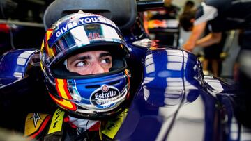 Carlos Sainz durante el GP Hungría.