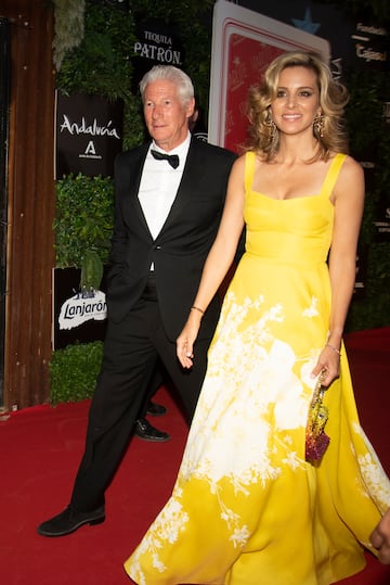 El actor estadounidense Richard Gere y Alejandra Silva durante la Gala de premios Starlite.