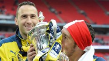 David Ospina fue campe&oacute;n de la FA Cup con el Arsenal.