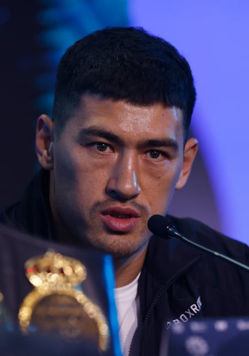 Boxing - Artur Beterbiev & Dmitry Bivol Press Conference - Old Billingsgate, London, Britain - September 25, 2024 Dmitry Bivol during the press conference Action Images via Reuters/Andrew Couldridge