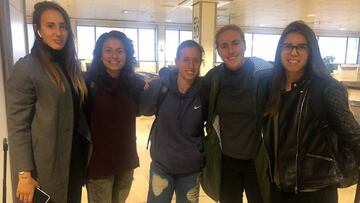 Las internacionales españolas aterrizan en Madrid.