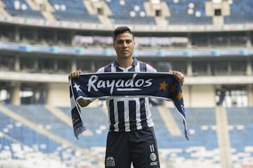 Jonatan Cristaldo en su presentación con Monterrey