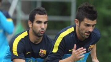 <b>VILLA ACELERA CADA DÍA MÁS. </b>Vilanova sigue siendo reacio a reconocer que Villa esté para 90 minutos. A lo máximo que llegó es a decir que "puede jugar 45 a gran nivel. No sé si serán los primeros o los últimos".