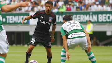 Futbol, Deportes Temuco vs Colo Colo.
 Campeonato de Clausura 2016/17
 El jugador de Colo Colo, Ramon Fernandez, izquierda, disputa el balon con Rodrigo Urena de Deportes Temuco durante el partido de primera division en el estadio Bicentenario German Becker en Temuco, Chile.
 26/02/2017
 Dragomir Yankovic/Photosport*****
 
 Football, Deportes Temuco vs Colo Colo.
 Clousure Championship 2016/17
 Colo Colo&#039;s player Ramon Fernandez, left, battles for the ball against Deportes Temuco`s Rodrigo Urena during the first division football match at the Bicentenario German Becker stadium in Temuco, Chile.
 26/02/2017
 Dragomir Yankovic//Photosport