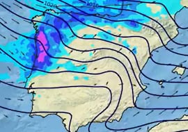 AEMET avisa de una ciclogénesis explosiva con la borrasca Goretti: fechas y zonas más afectadas en España