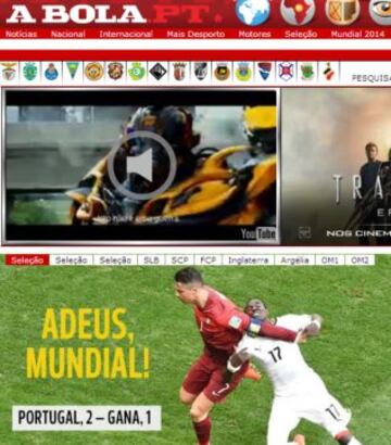 Portadas de la prensa extranjera