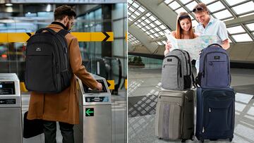 Mochila para ordenador antirrobo de hombre y mujer.