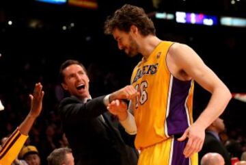 Nash con Pau Gasol en Los Angeles Lakers.