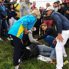 Una espectadora, herida tras recibir un bolazo de Koepka