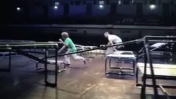 Lo que no pase en USA...¡pilla-pilla nivel Champions League!